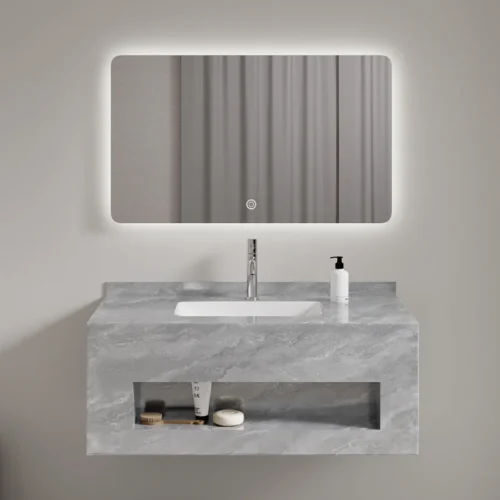 24 inch Bathroom Vanity With Basin Light Mirror Set​