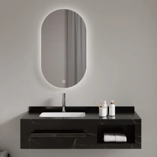 Single Basin Black Bathroom Vanity​​ Combo