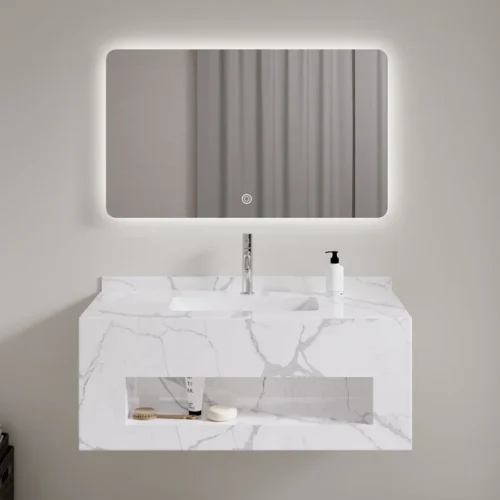 White Vanity Desk and Mirror Combo​ in UAE