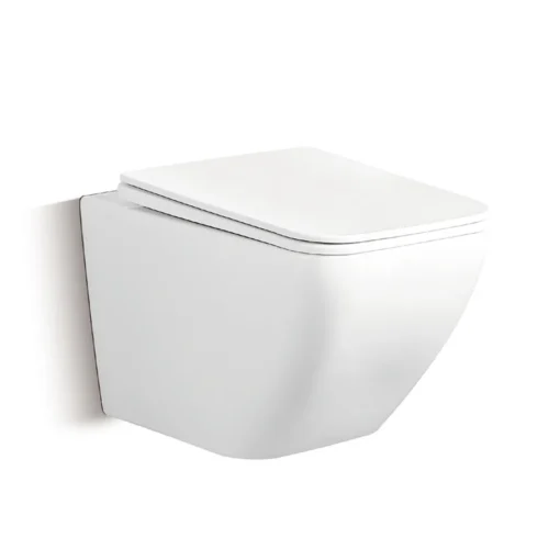 Toilets Attached To Wall Square Ceramic White ​3-4.5L