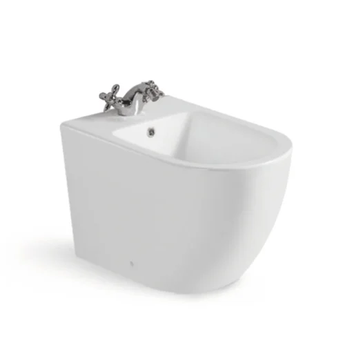 Round Bidet Toilet Luxury Ceramic White Classic Back to Wall​