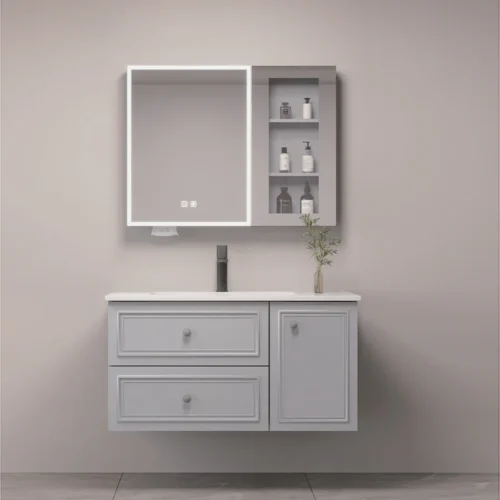 1000mm Bathroom Vanity With Countertop Sink Cabinet Combo