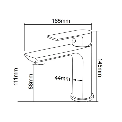 Wash Basin Faucet​ in Saudi Arabia dimensions