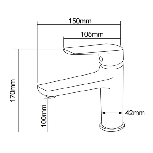 yibabath basin faucets 07 series dimensions