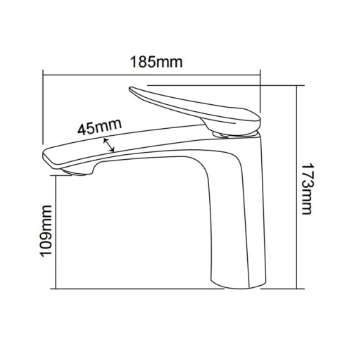 yidabath basin faucets 57 series dimensions