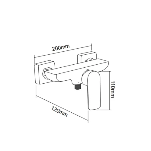 Hand Shower Faucet​ in Saudi Arabia​ dimensions