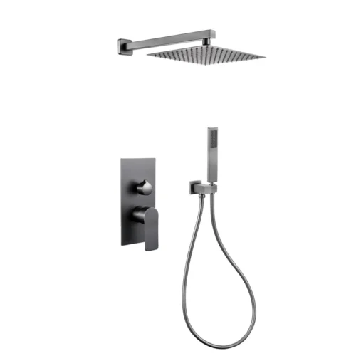 Gray Concealed Shower Mixer With Handheld in Saudi Arabia